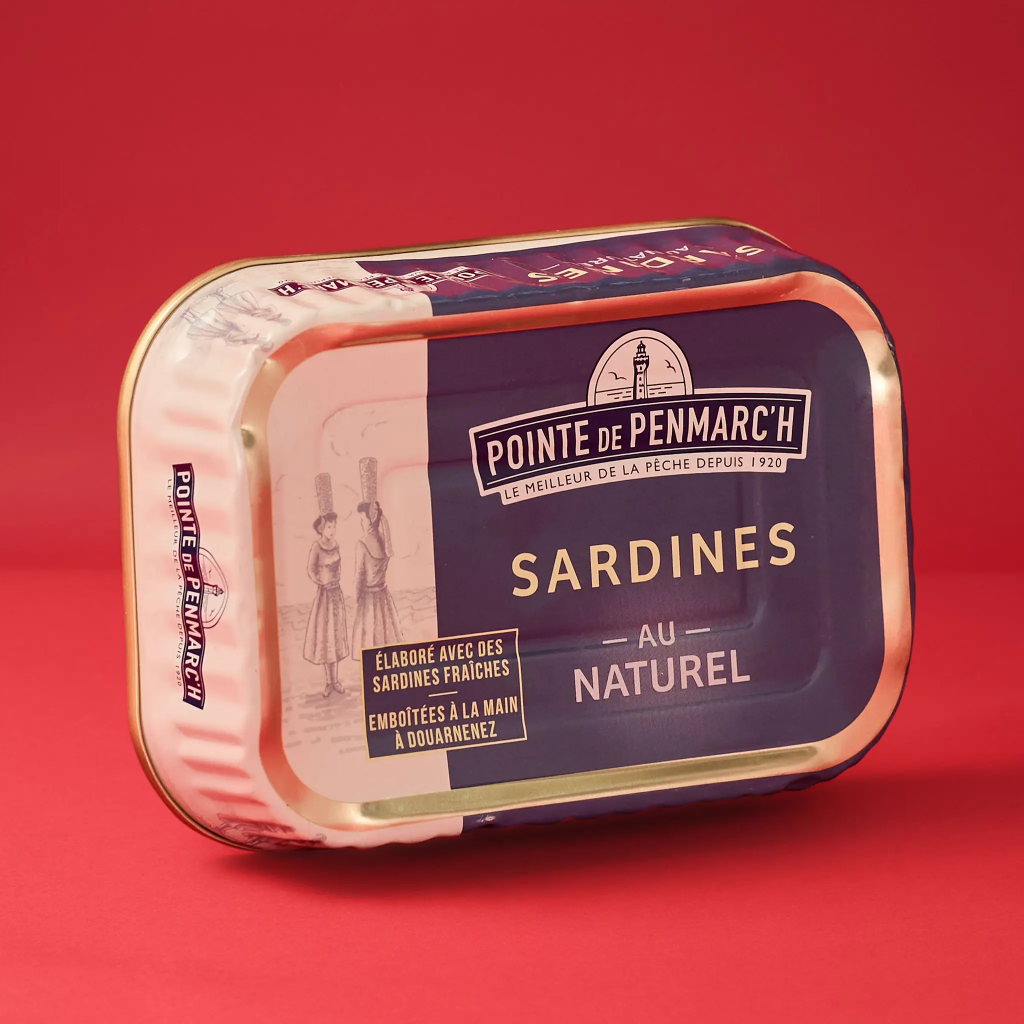 Sardines entières au naturel 135g Penmarch
