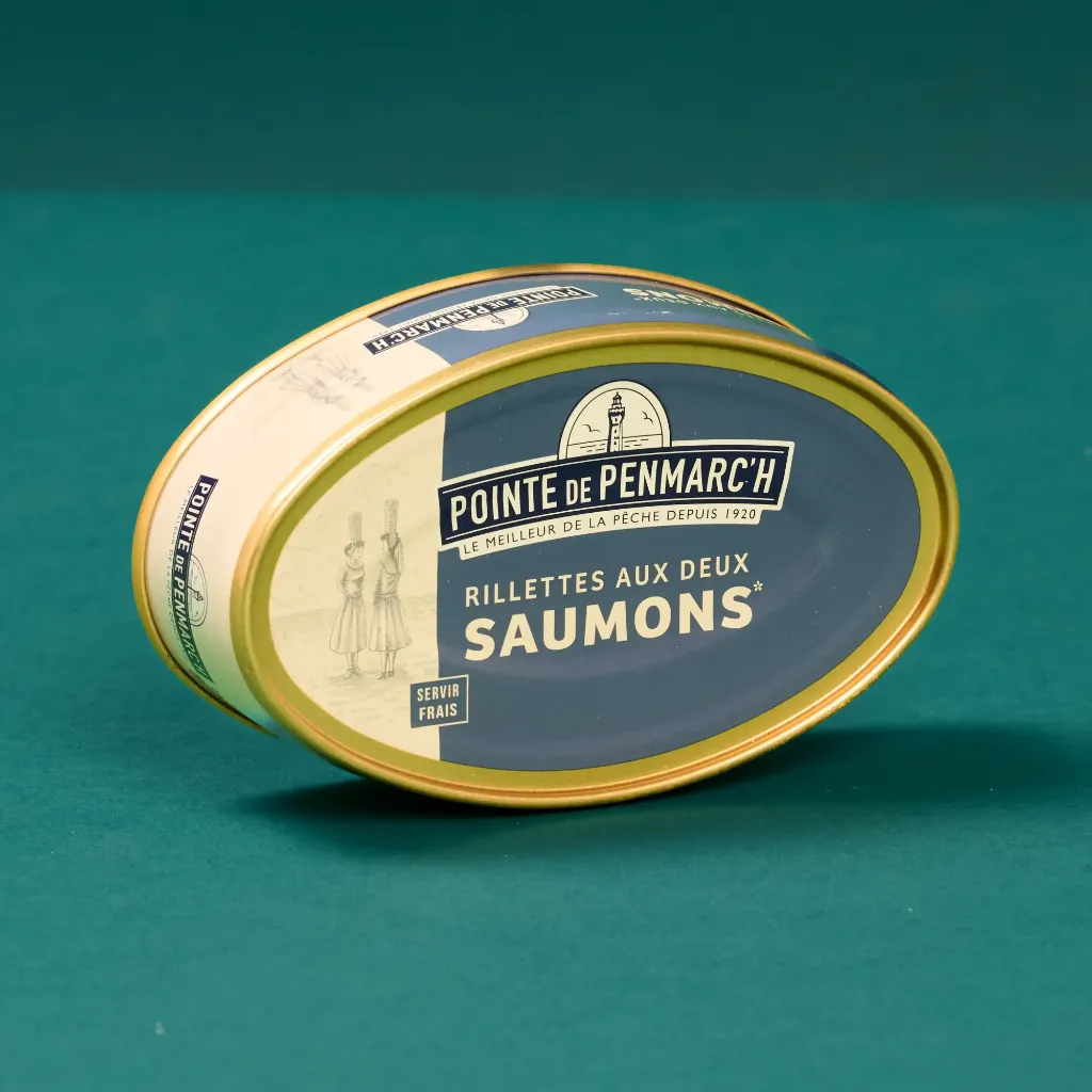 Salmon rillettes, oval box, 115g, Penmarch