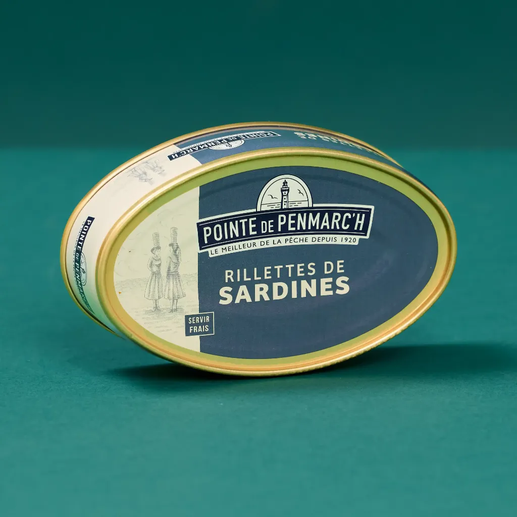 Sardine rillettes, oval box, 115g, Penmarch