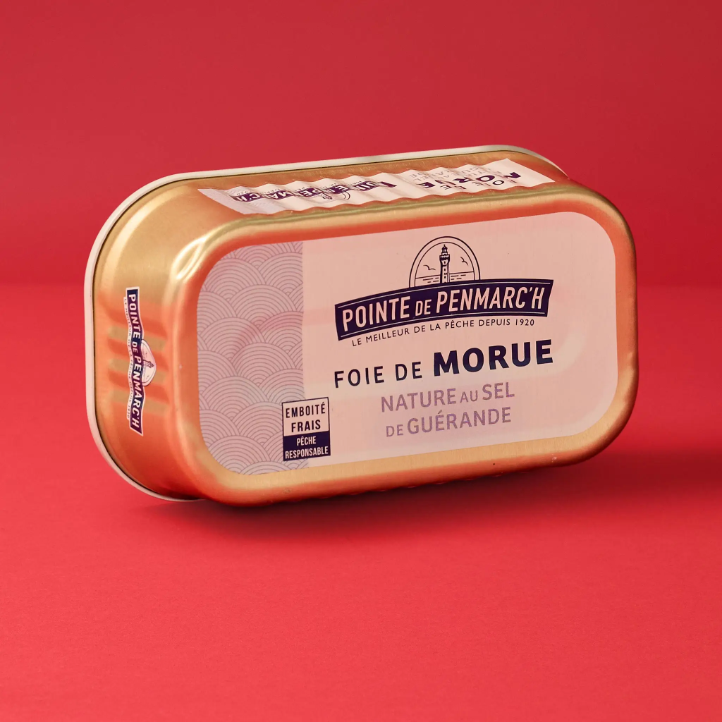 Foie de morue au naturel 1/6 121g Penmarch