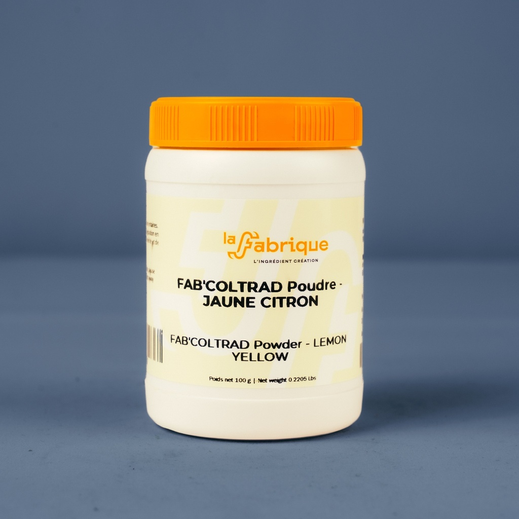 Colorant en poudre jaune citron 100g    sevarome