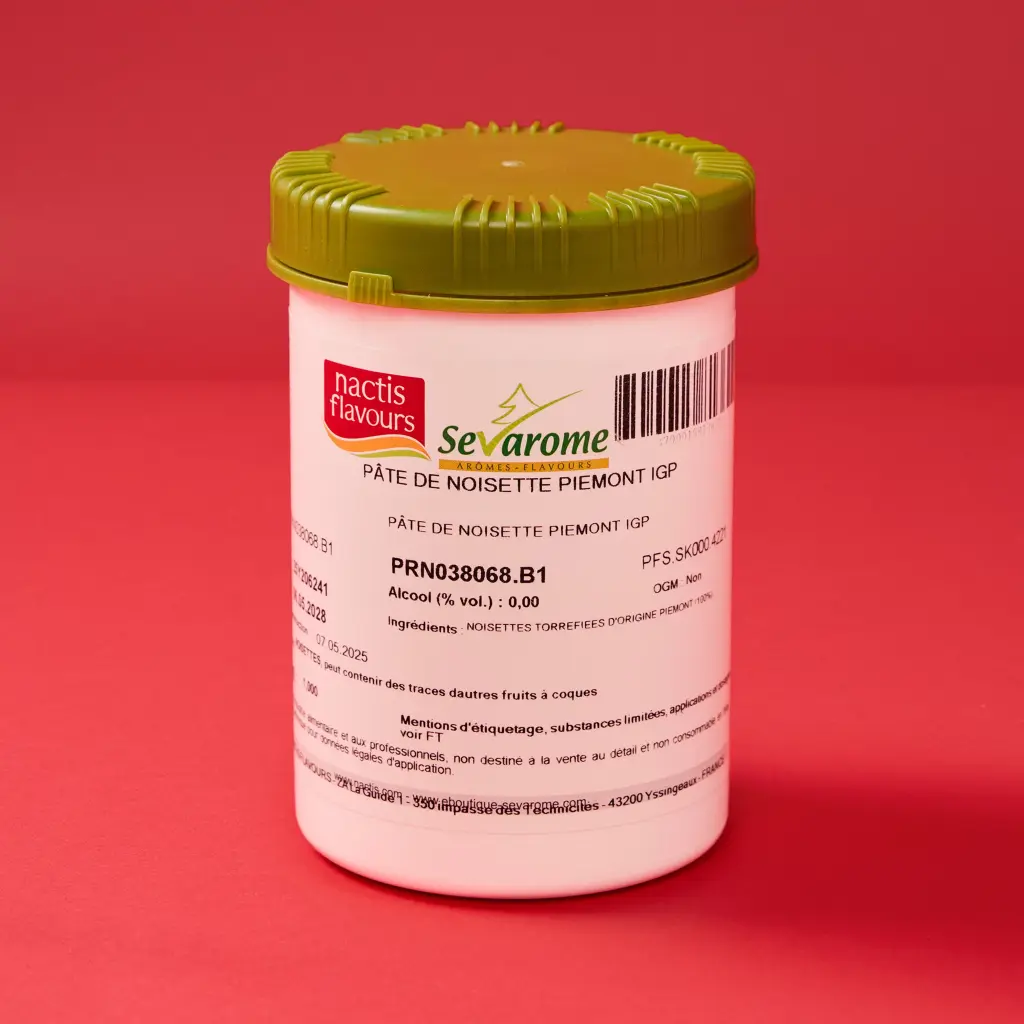 Pâte de noisette Piémont boîte 1 kg Sevarome