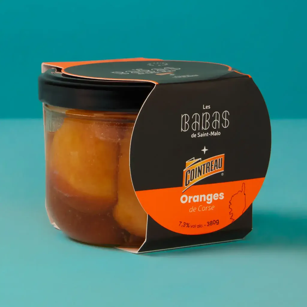 Babas au cointreau et orange corses           380g    baba