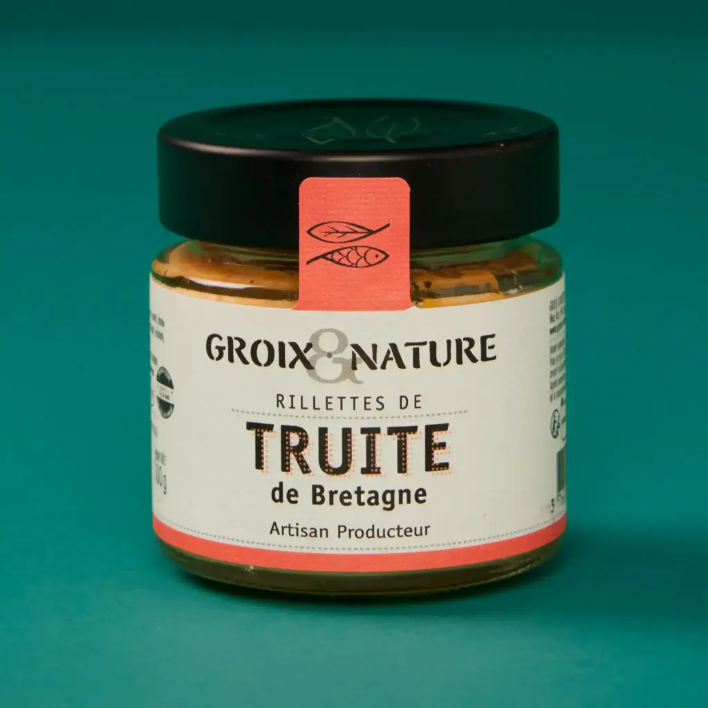 Rillettes de truite de bretagne 100g groix et nature