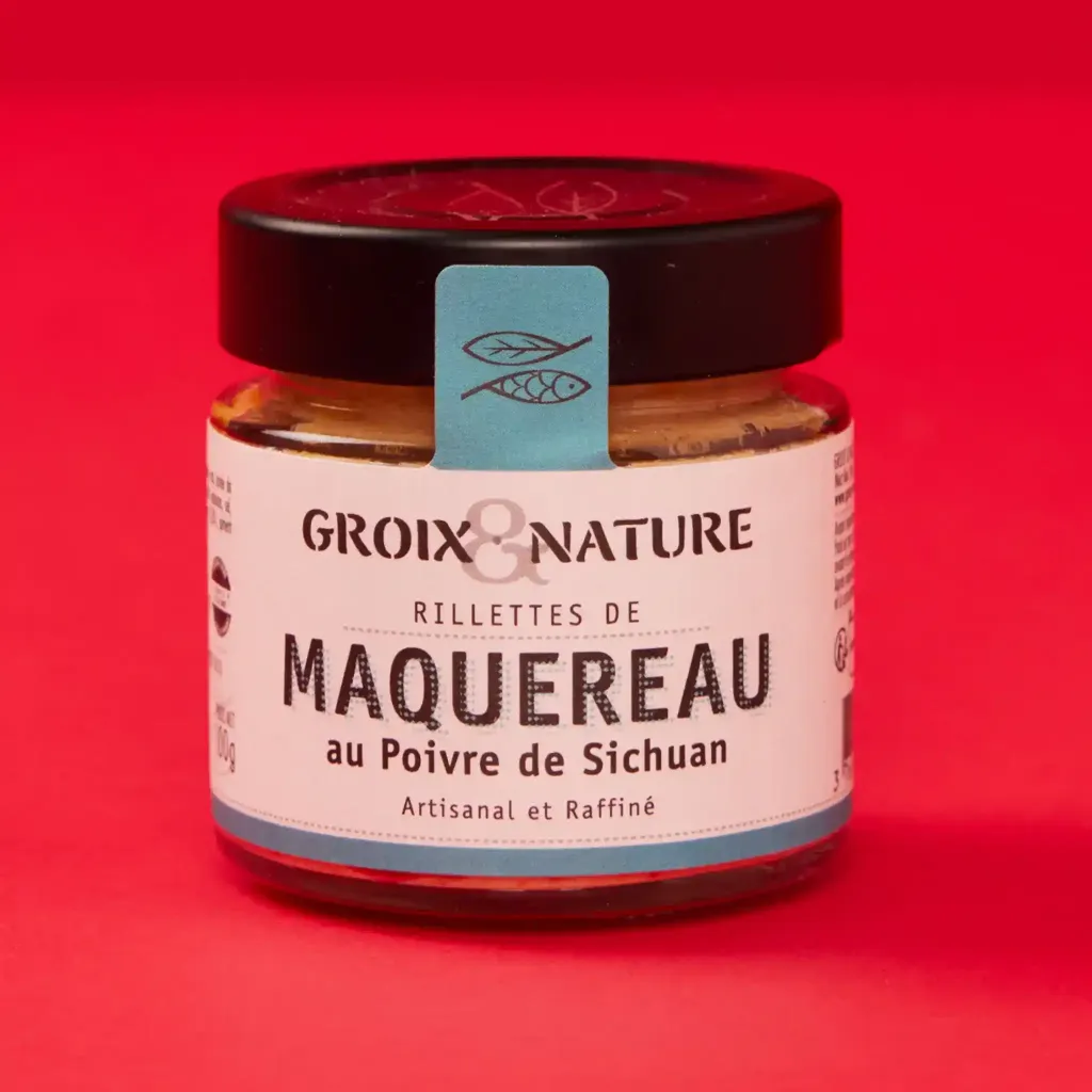 Mackerel rillettes with Sichuan pepper 100g Groix and plain