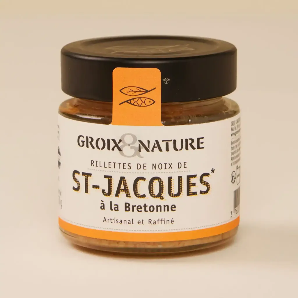 Scallop rillettes, Breton style, 100g, Groix and plain