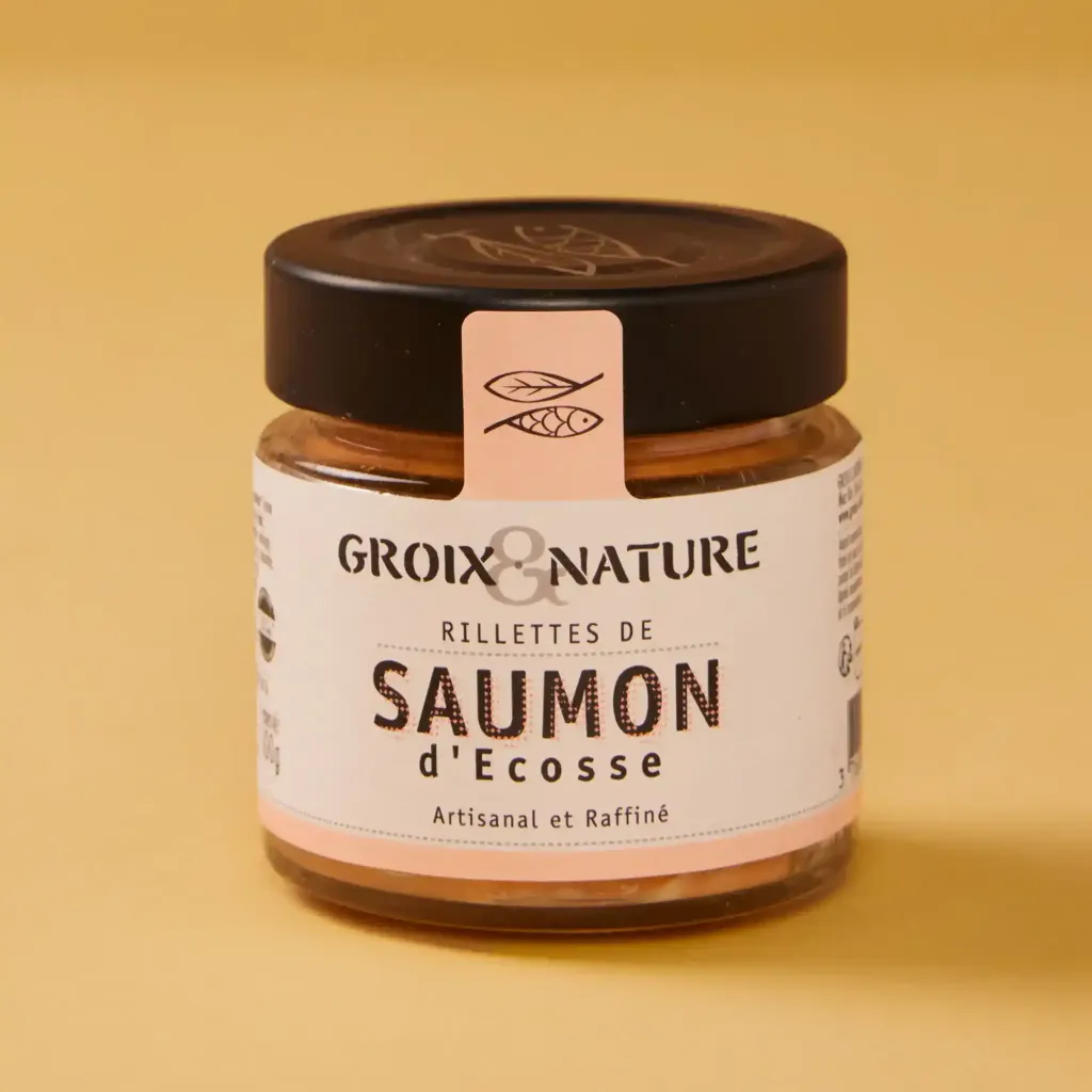 Rillettes de saumon d’écosse 100g groix et nature