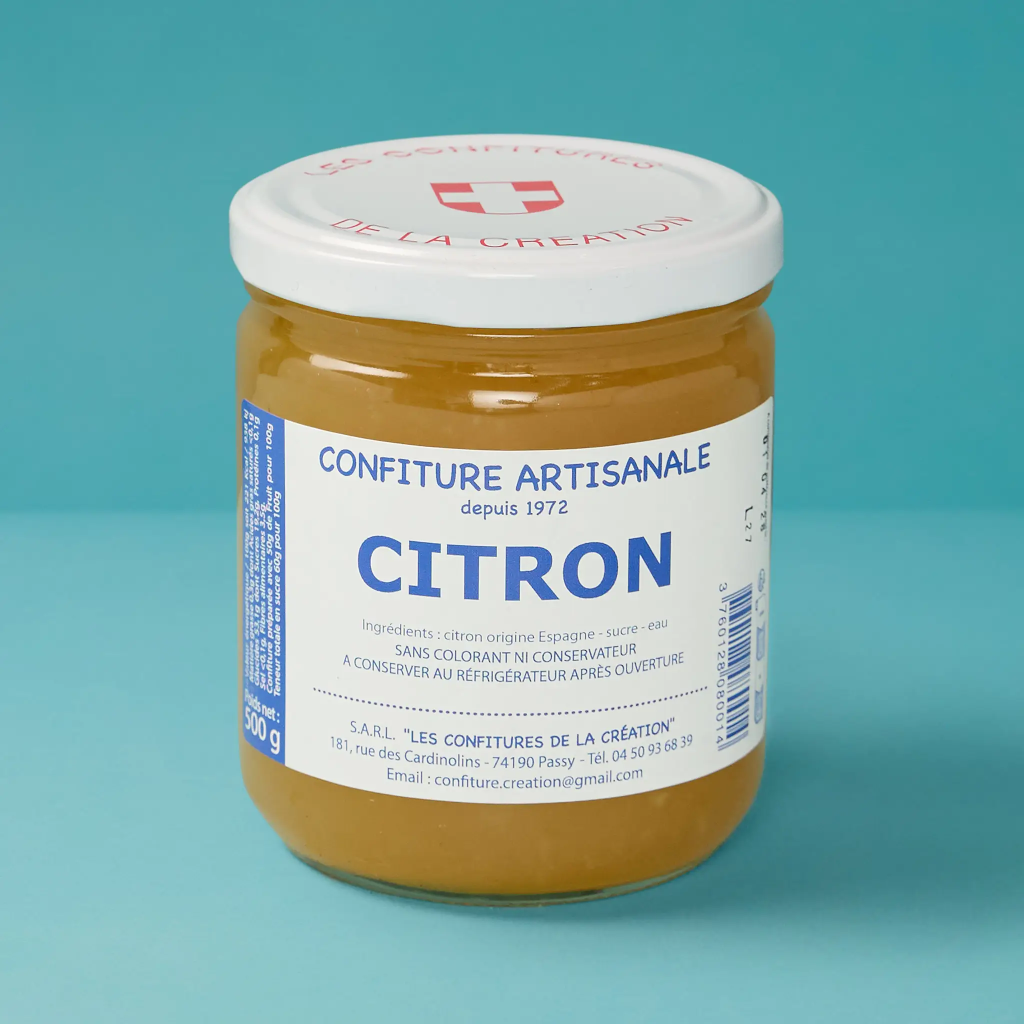 Confiture de citron 500g La création