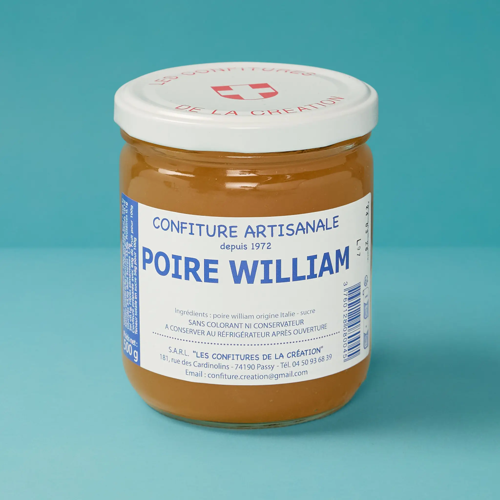 Confiture de poire William 500g La création