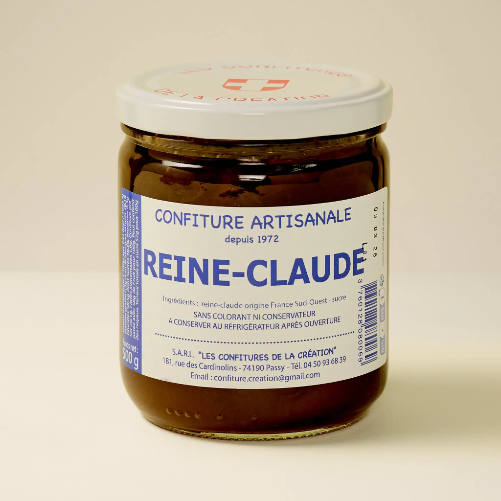 Confiture reine-claude 500g La création