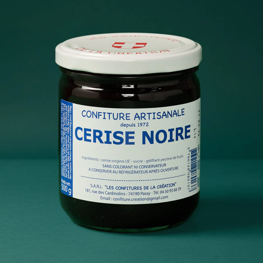 Confiture de cerise noire 500g La création