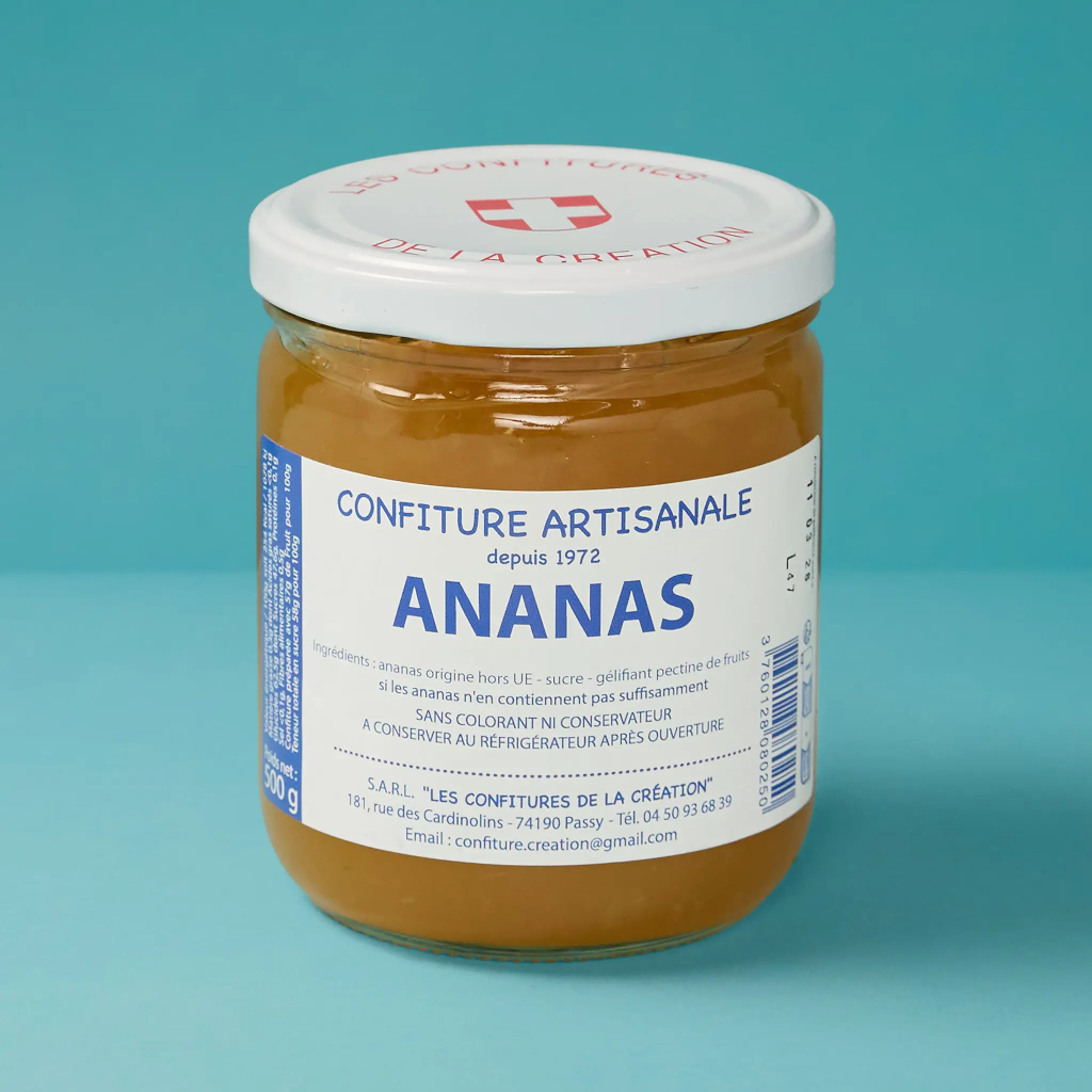 Confiture d’ananas 500g La création
