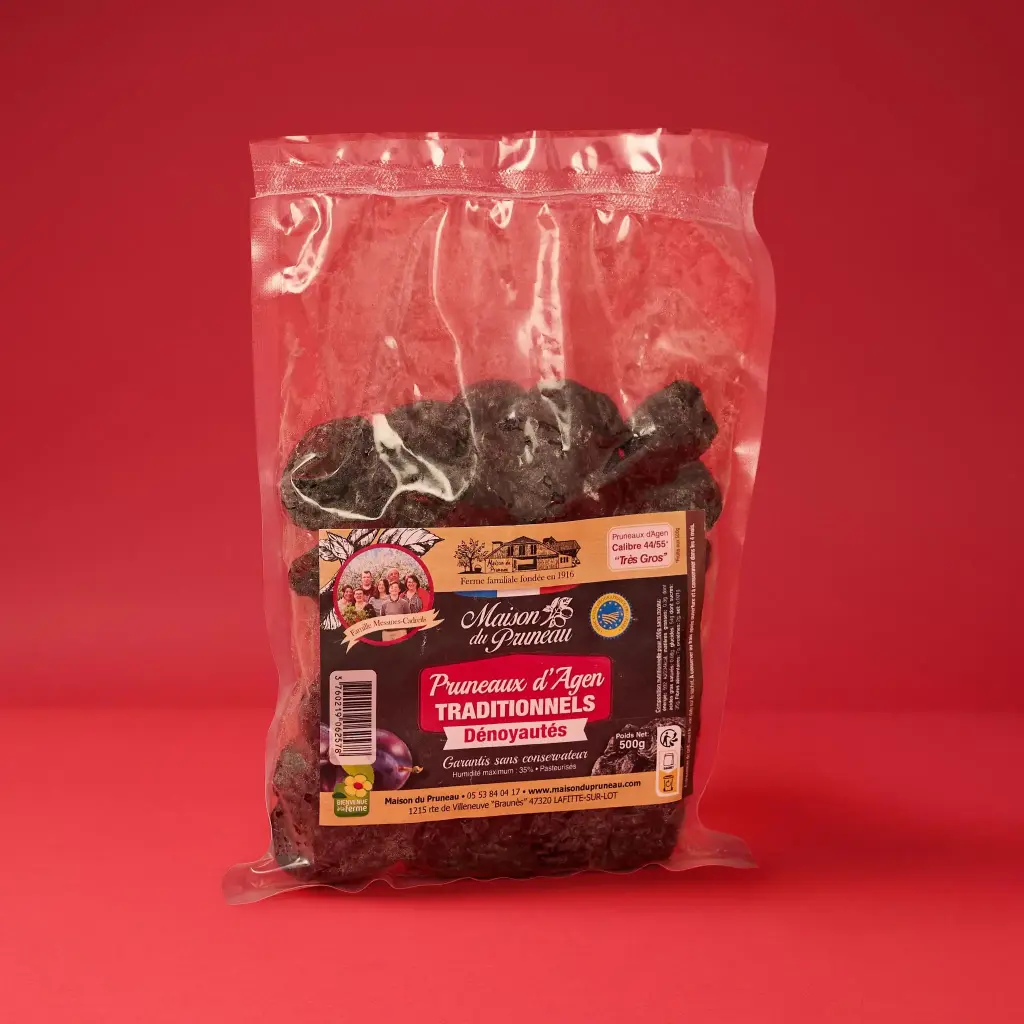 Pruneaux Dénoyautés      44/55 500g    PRUNEAU