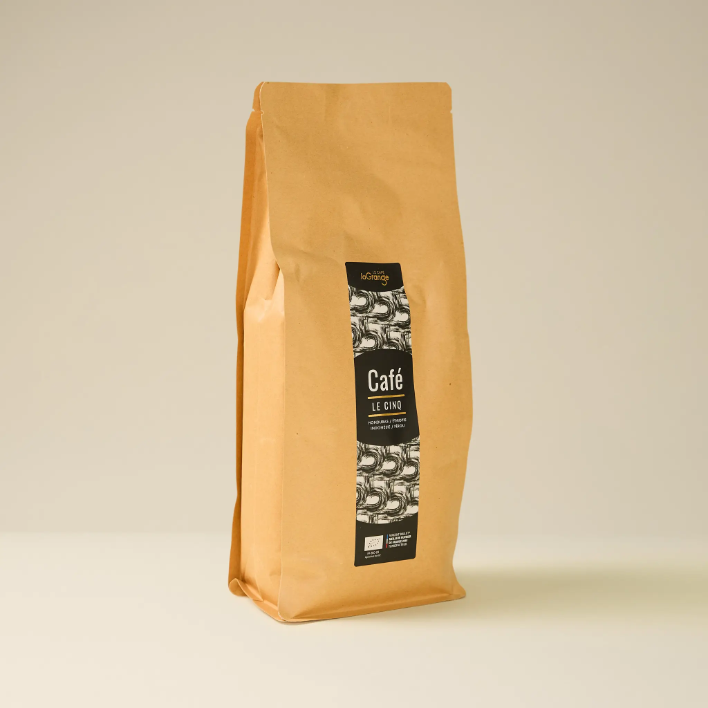 Café CINQ Honduras, Éthiopie, Pérou, Indonésie 800g La grange