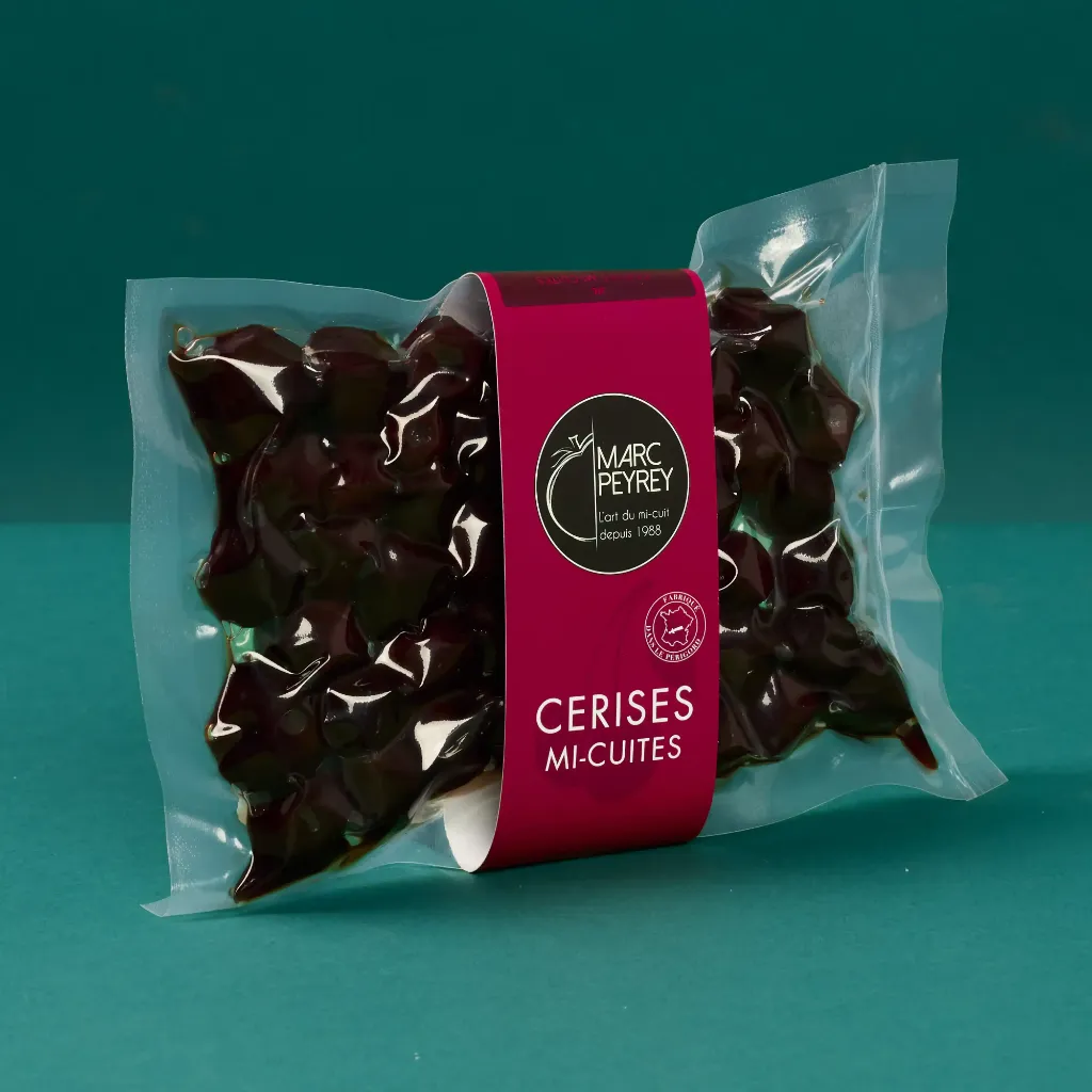 Cerises noires mi-cuites du Mont Ventoux 250g Marc Peyrey