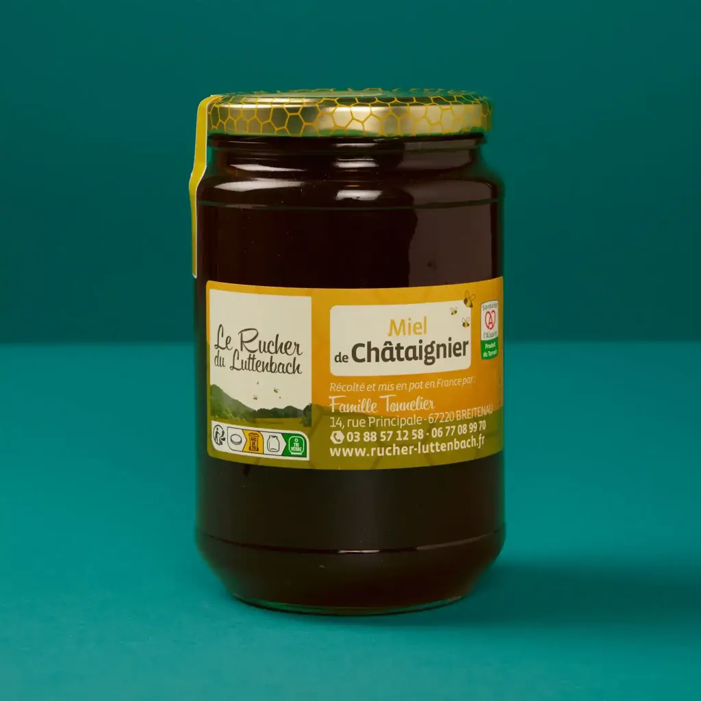 Miel de châtaignier igp alsace  1kg    luttenbach