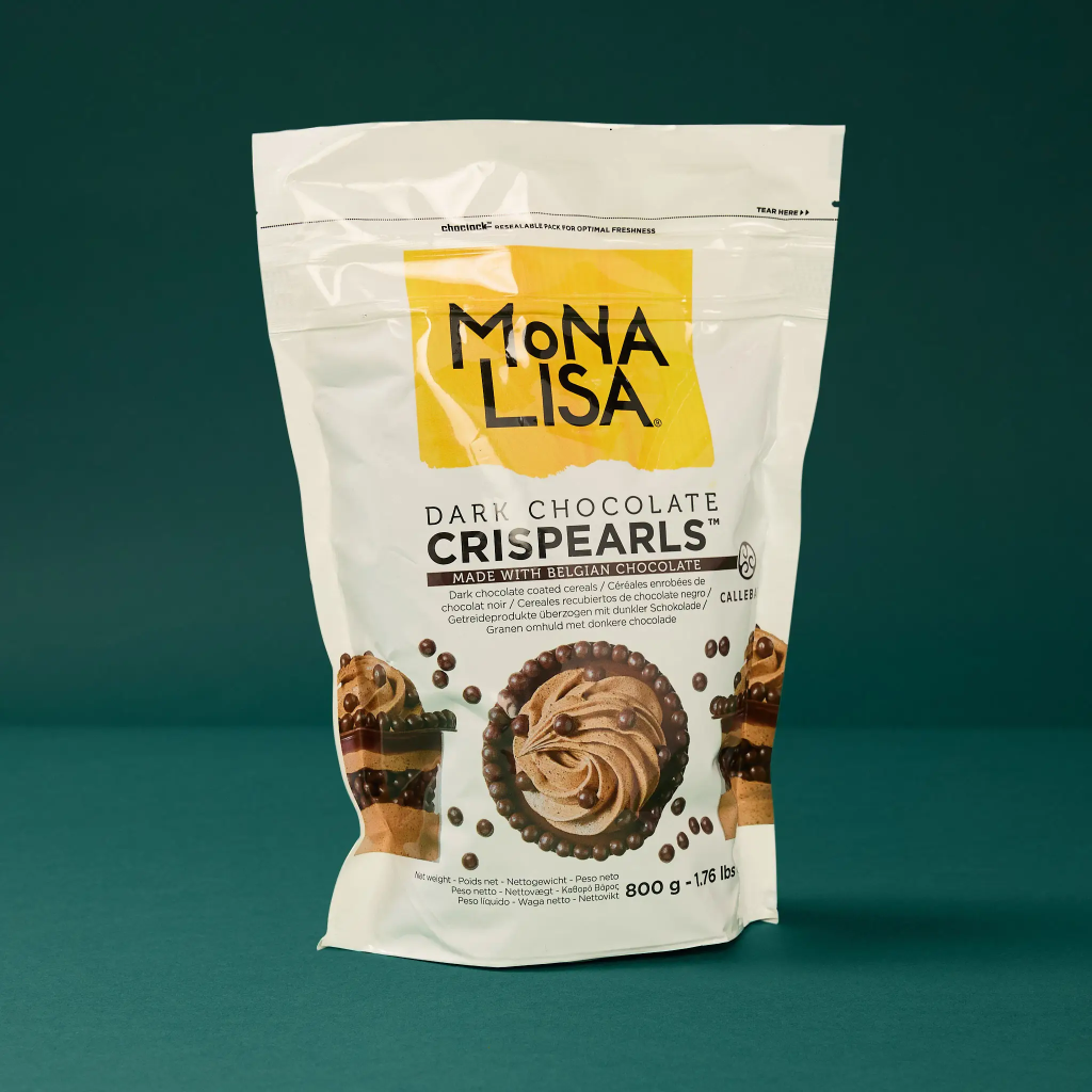 Mona Lisa Crispearls black biscuits 800g Barry