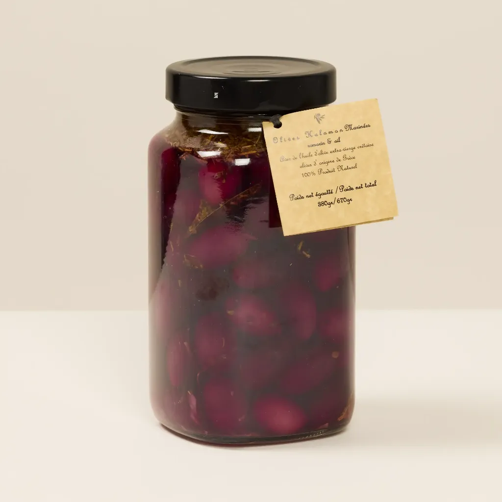Olives Kalamata Marinées      670gr    TALOS