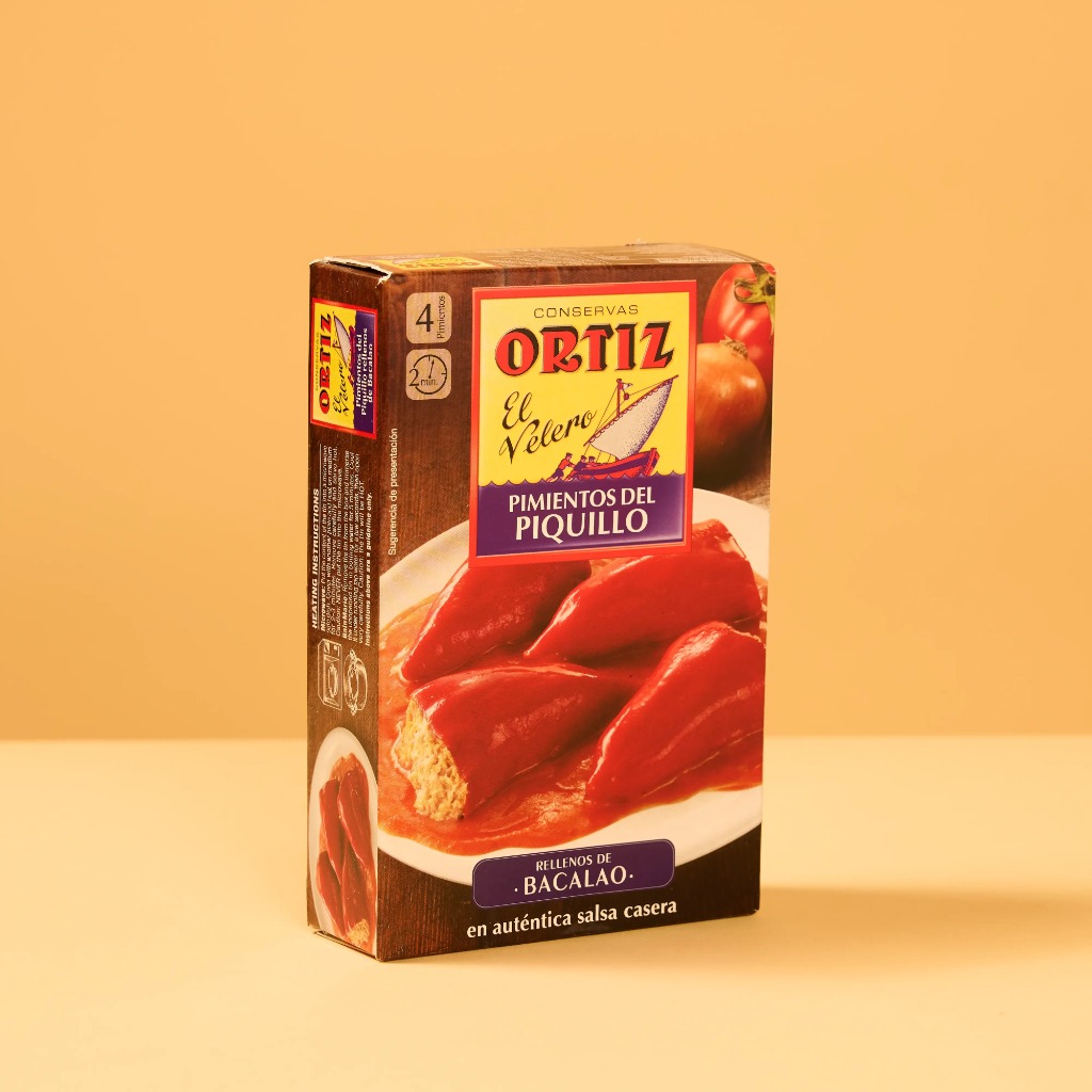 Pimientos Rellenos Bacalao 300g ORTIZ