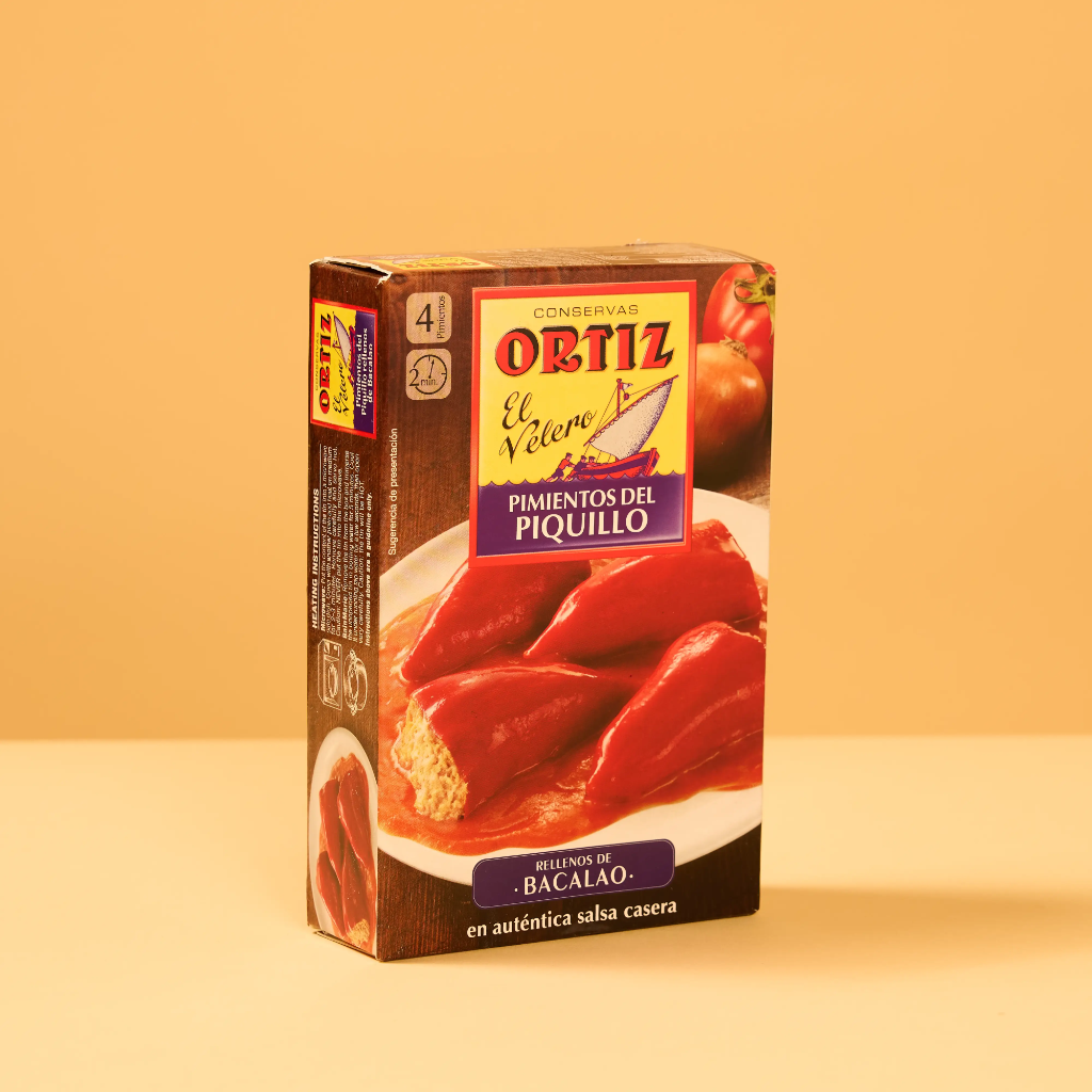 Pimientos Rellenos Bacalao 300g ORTIZ