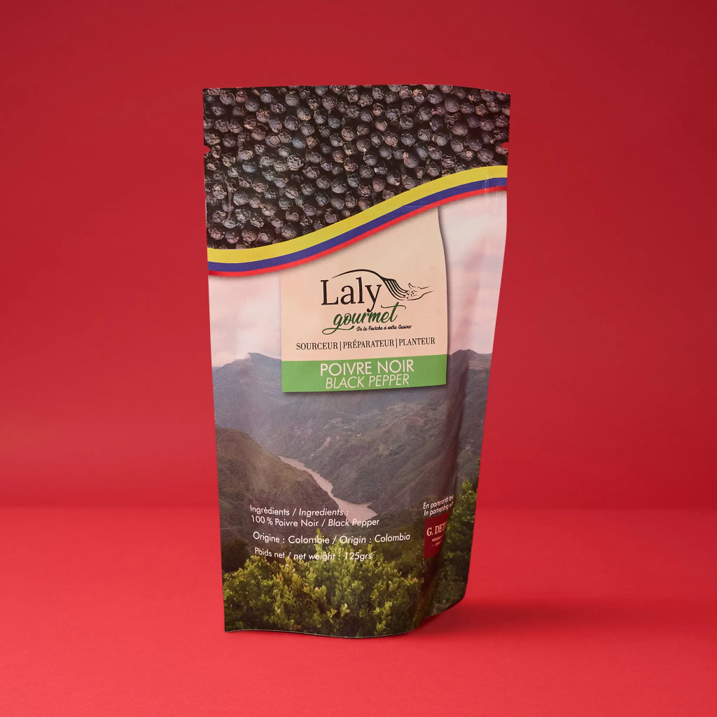 Poivre noir Amazon Colombie en grains 125g