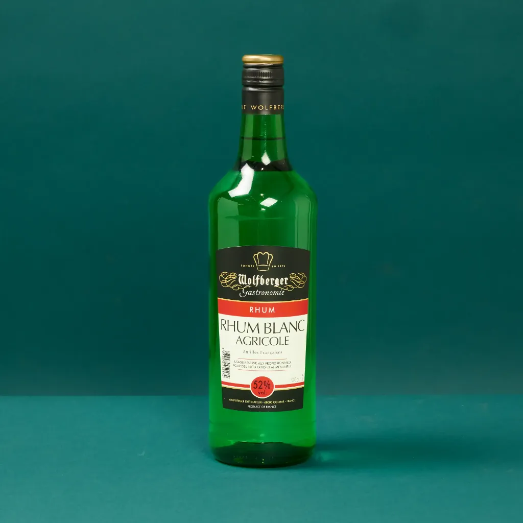 Rhum blanc agricole 52% 1l wolfberger