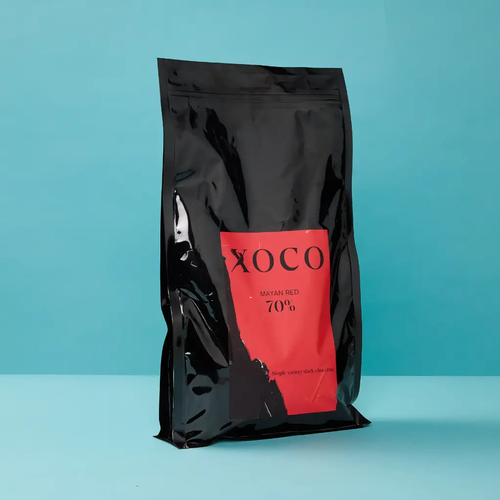 Dark chocolate xoco mayan red 70% honduras 1kg