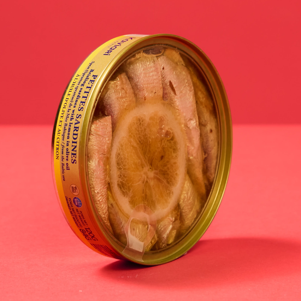 Small sardine, lemon, olive oil, 120g KAVIARI