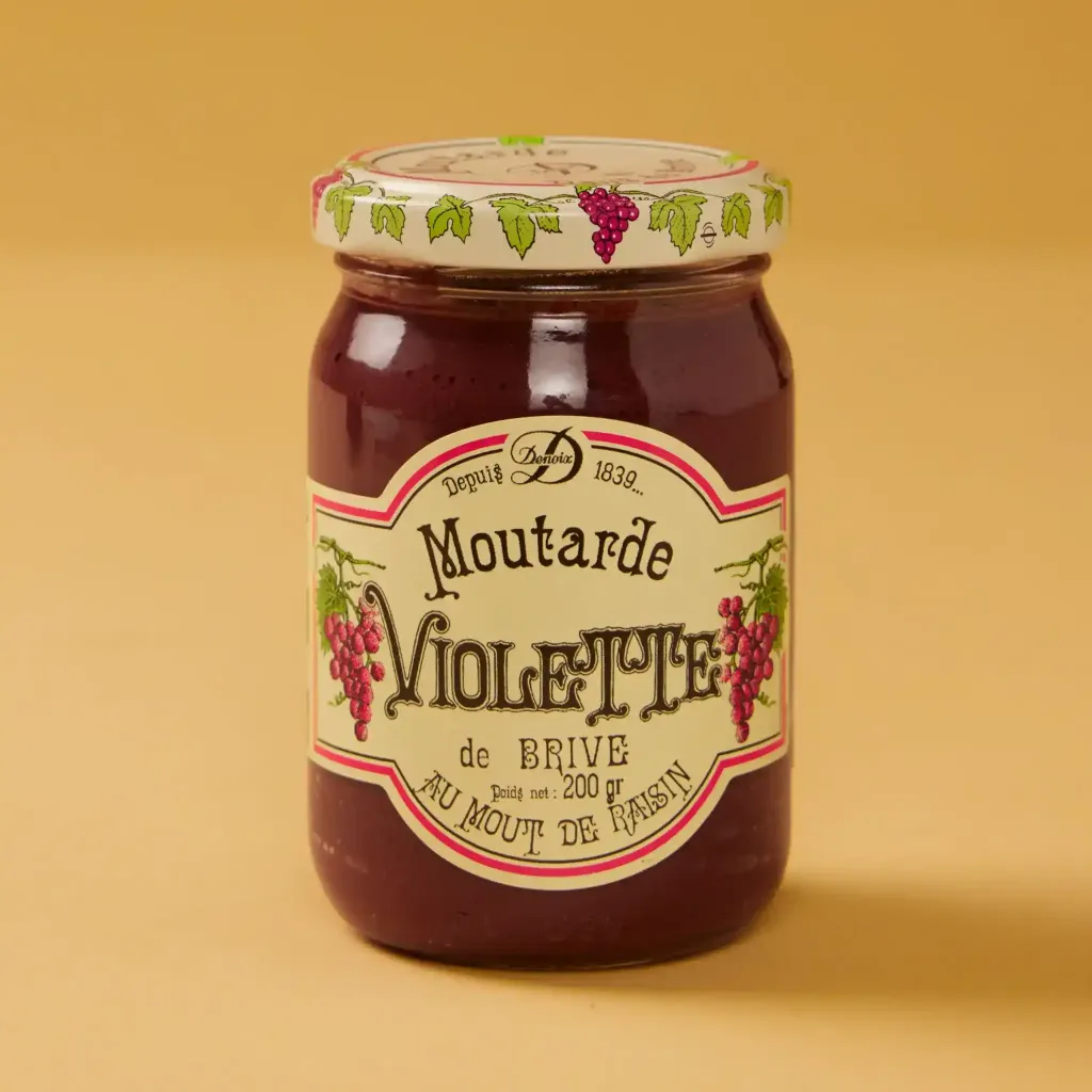 Moutarde violette de brive 200g