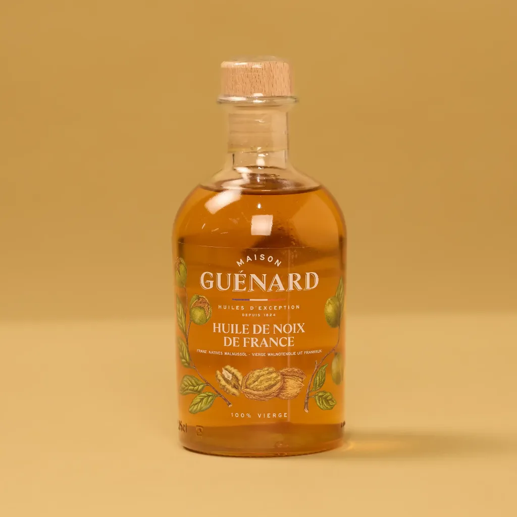 100% Virgin Walnut Oil from France, 24cl, Guenard