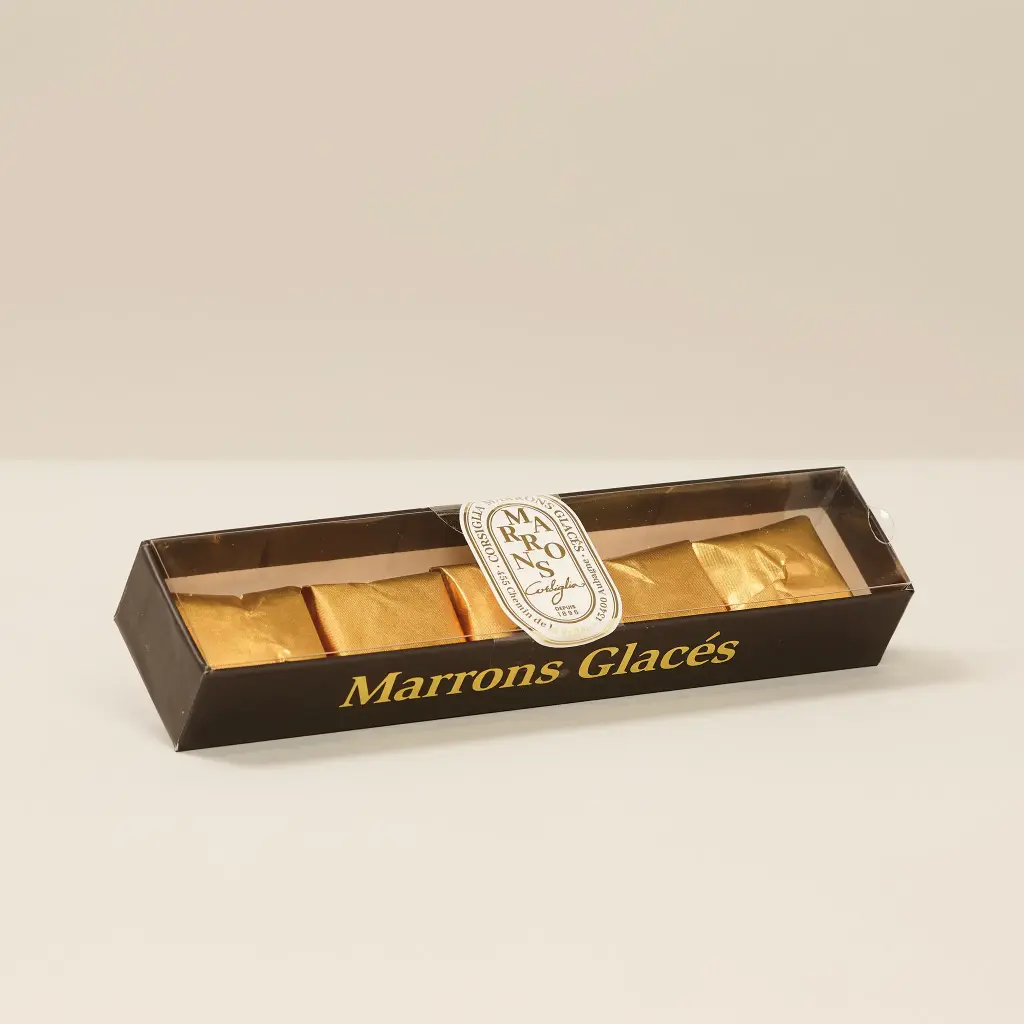 Corsiglia Luxury Box of 5 Candied Chestnuts 120g