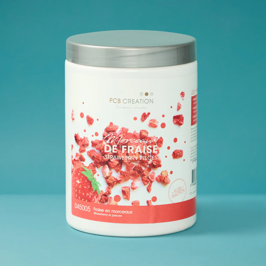 Morceaux de fraise lyophilisées 80 g