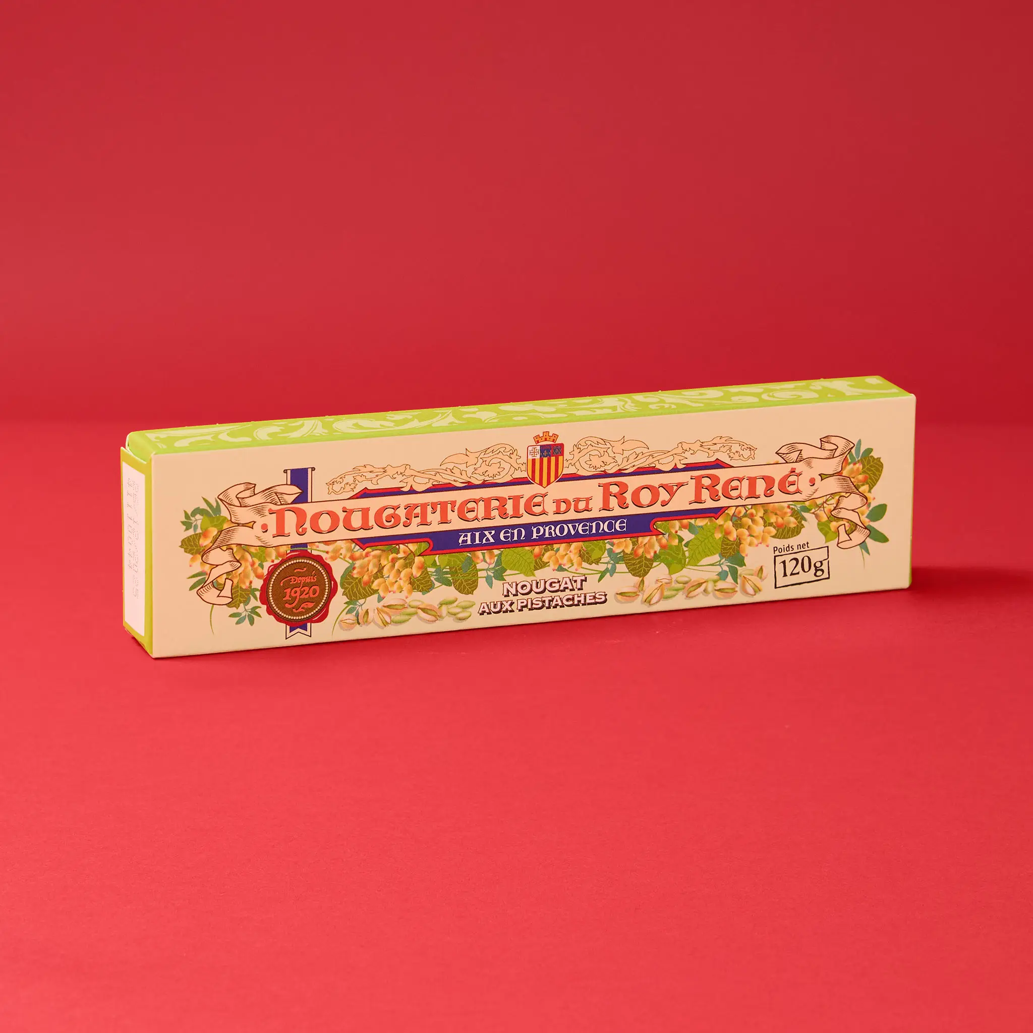BARRE NOUGAT PISTACHE 120g ROY RENE