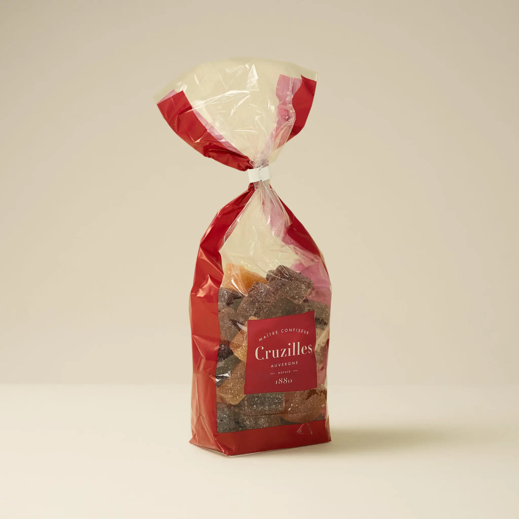 200g bag of classic pavé fruit paste from Cruzille
