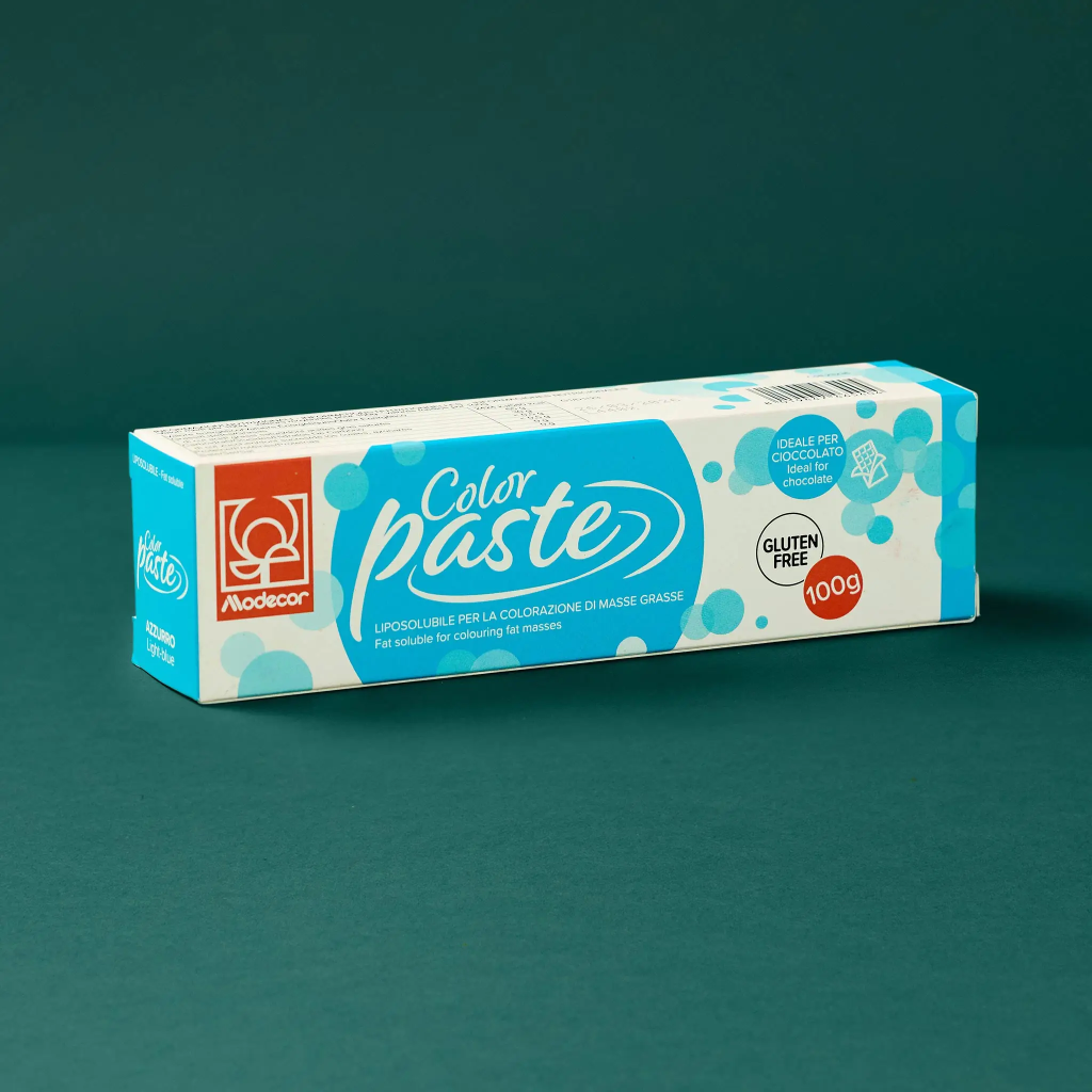 Colorant en pate bleu clair 100g