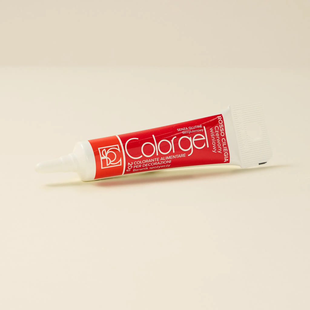 Colorant en gel rouge cerise 20g