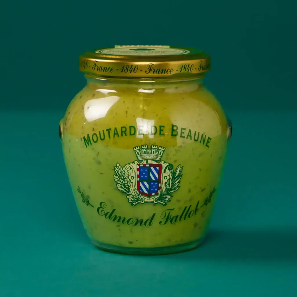 Green mustard with tarragon, Orsio 310g jar, Fallot