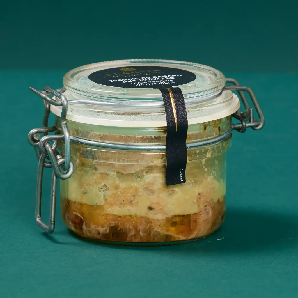 Pork and duck terrine with morels, 5% plantain