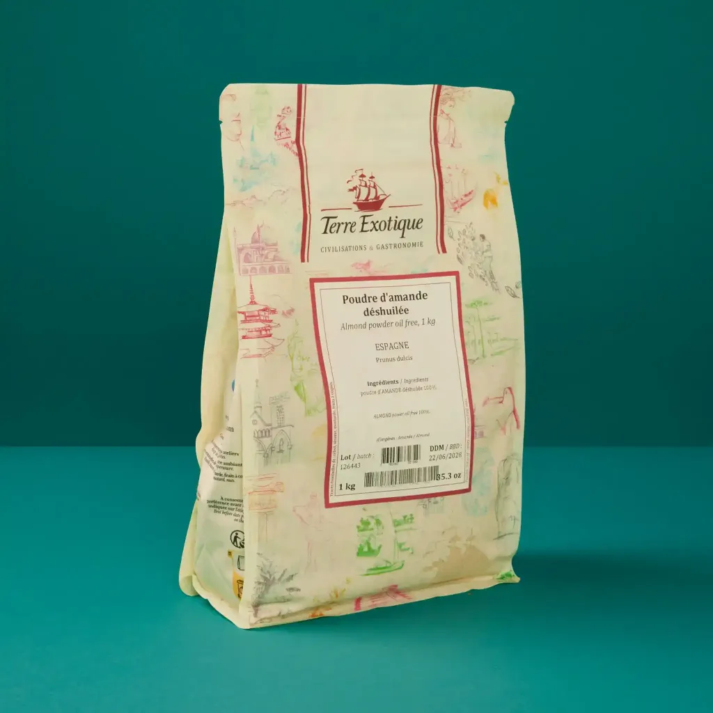 Poudre deshuilee amande 1kg