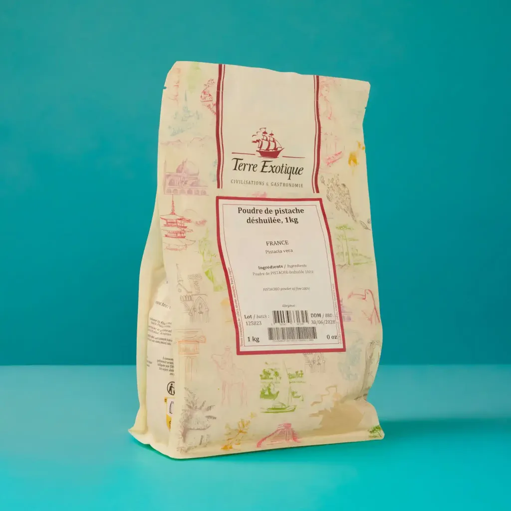 Poudre deshuilee pistache 1kg