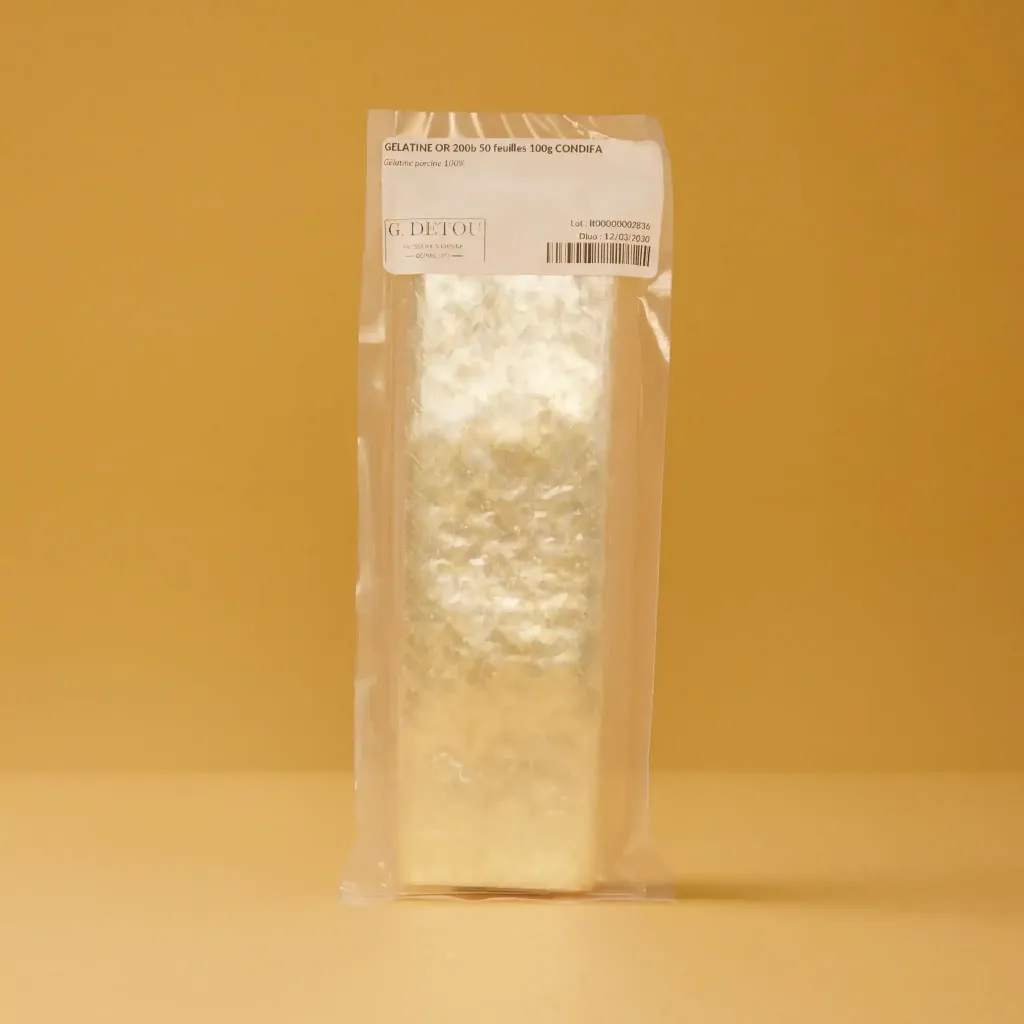 Gelatine or 200b 50 feuilles 100g   condifa