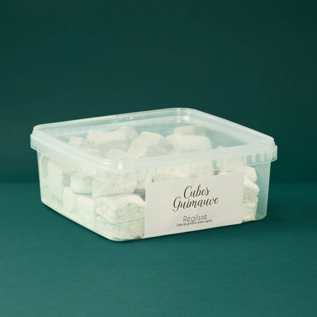 Licorice marshmallow cubes 500g