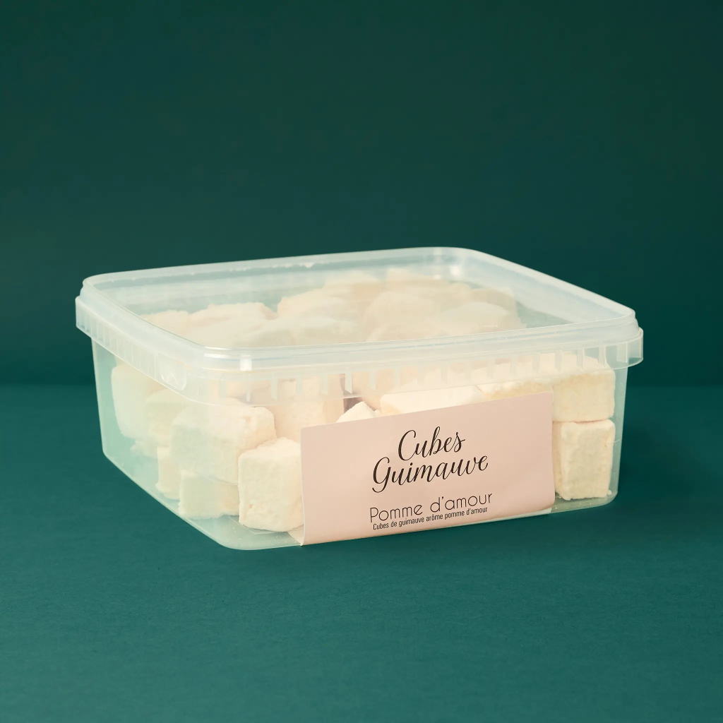 Cubes guimauve pomme d’amour 500g