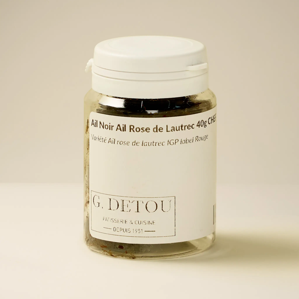 Black garlic made from ripened Lautrec pink garlic 40g