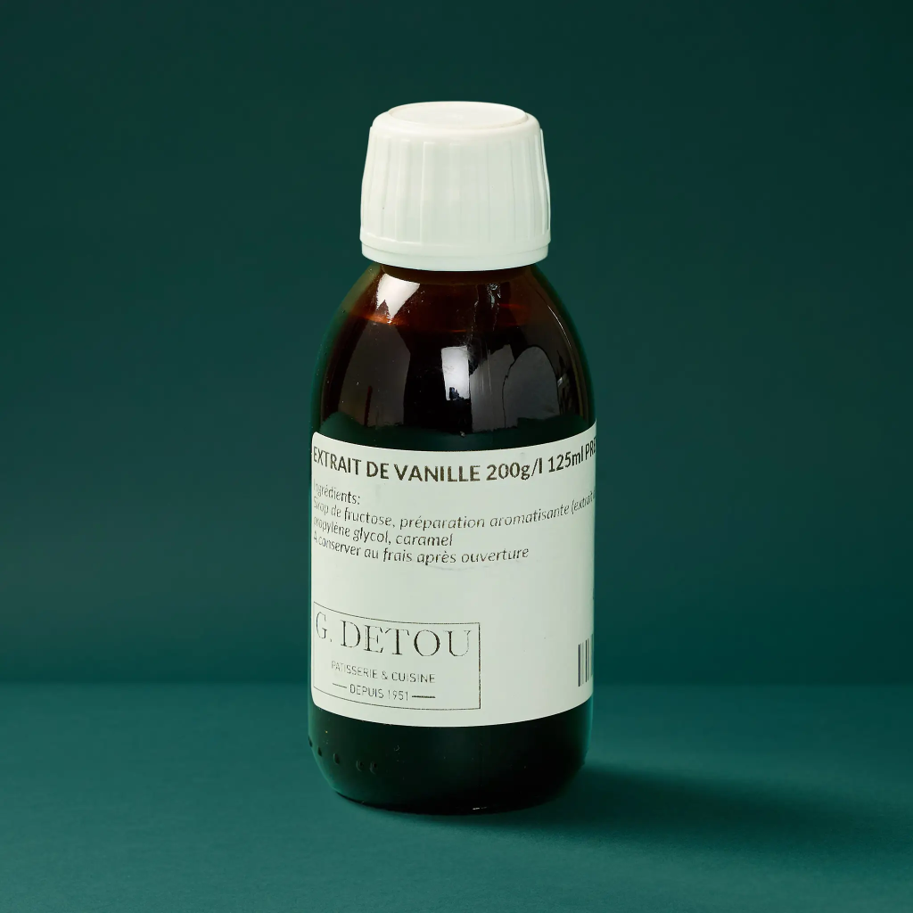 Extrait de vanille Bourbon Madagascar 200g/L 125ml