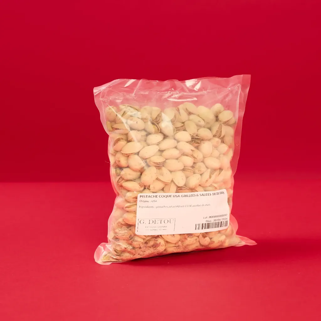 Pistache Coque USA grillées & salées 18/20 500g
