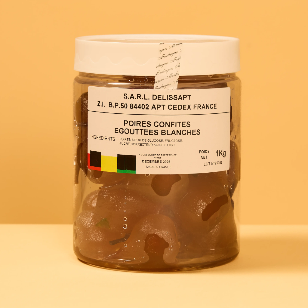 Candied white pear 1kg