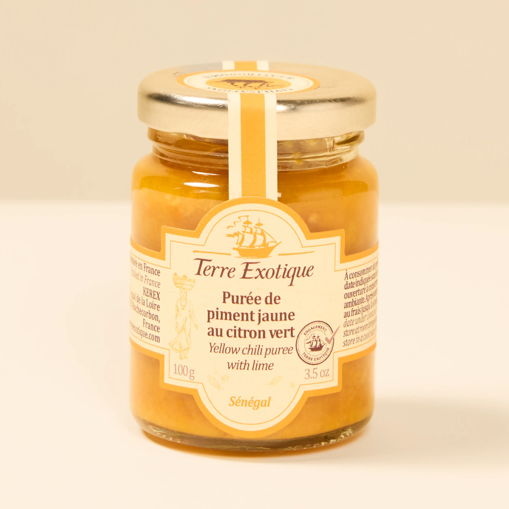 Purée de piment jaune au citron vert 100g