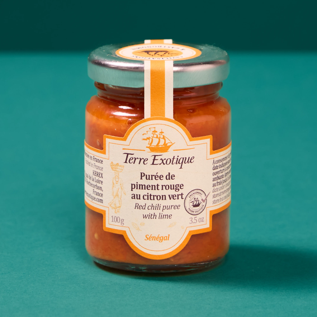 Purée de piment rouge au citron vert 100g