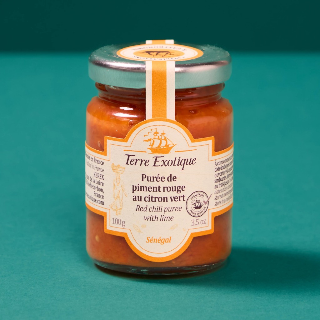Purée de piment rouge au citron vert 100g